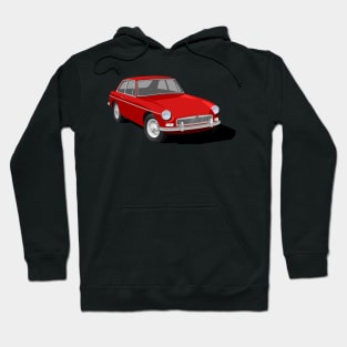 MGB GT Graphic Design -Red Hoodie